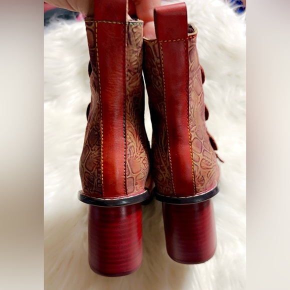 NEW L`Artiste by Spring Step Women's Leather Boots Wonderland SIZE 38 Fit 7.5/8 - Picture 9 of 14